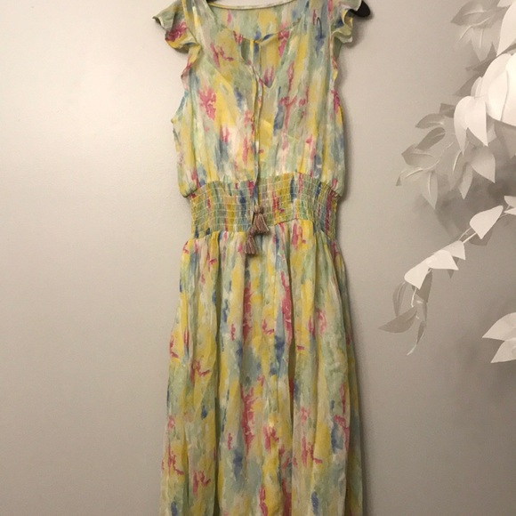 Anthropologie watercolor maxi dress size 2 new - Picture 4 of 5